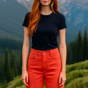 89th + Madison Coral Stretch Waste Shorts Size 20W